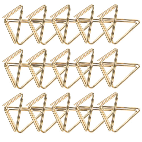 60 Pcs Triangle Paper Clips For Wedding Invitations And Projects 1