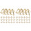 60 Pcs Triangle Paper Clips For Wedding Invitations And Projects 4