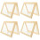 4Pcs Wooden Paper Making Frame Mold Screen Mesh Tool 5