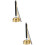 2Pcs Hand Call Bell Buddhist Handmade Prayer Wheel 9