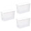 3Pcs Multipurpose White Plastic Laundry Bottles Leak-Resistant 11