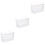 3Pcs Multipurpose White Plastic Laundry Bottles Leak-Resistant 10