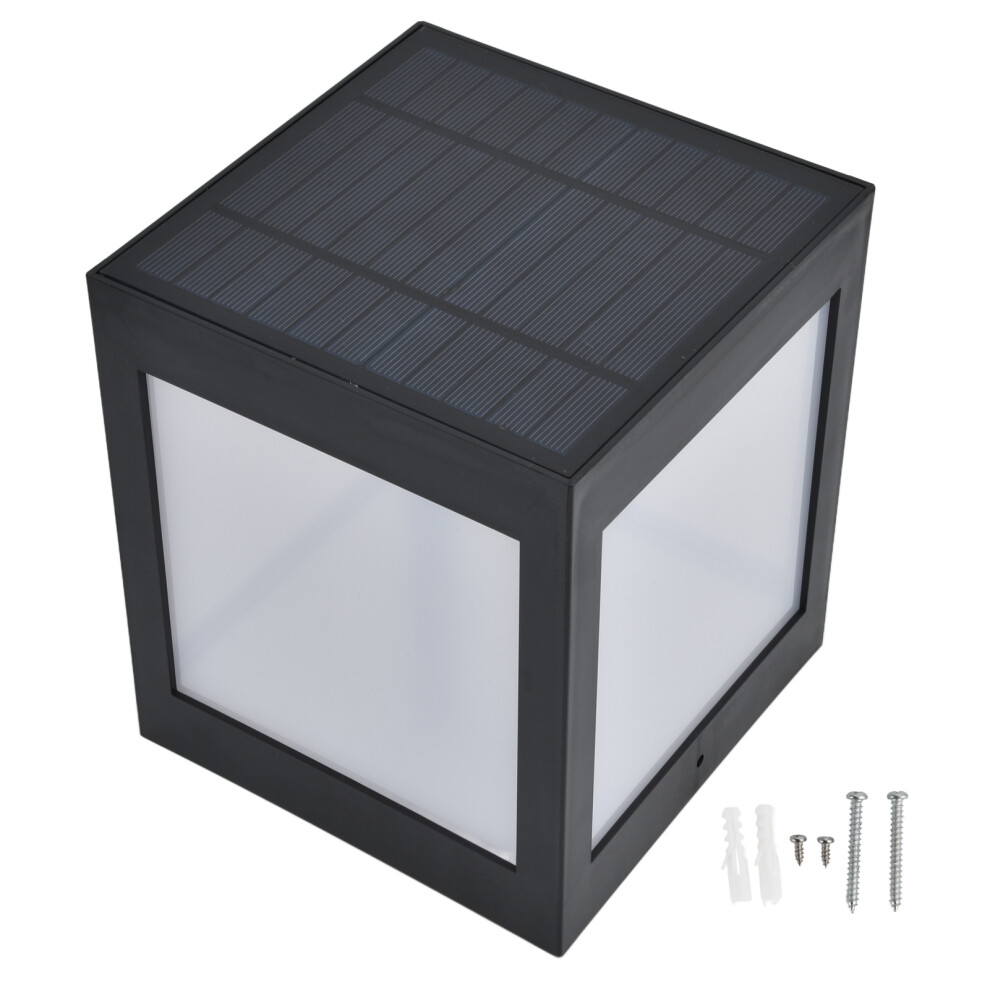 (Warm Light) ABS Waterproof LED Solar Pillar Lamp Outdoor Garden Porch White Light-image-OPC-PKY6TYQ-NEW