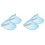 4 Pcs Clear And Colored Poker Visors For Summer 4