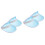 4 Pcs Clear And Colored Poker Visors For Summer 6
