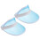 4 Pcs Clear And Colored Poker Visors For Summer 2