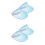 4 Pcs Clear And Colored Poker Visors For Summer 7