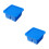 2 Pcs Paint Brush Cleaner Plastic Pen Holder Square Basin 9