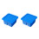 2 Pcs Paint Brush Cleaner Plastic Pen Holder Square Basin 6