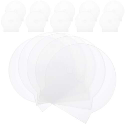 150 Pcs Plastic Cd Case Transparent Dvd Storage Holder 2