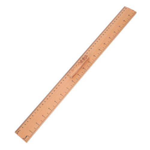 2Pcs Khaki Wooden Tailor Ruler Dual-Scale Sewing and Teaching Tool