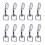 20 Pcs Rotating Snaps Hook Clips Key Holder Pet Collar Traction Rope 1