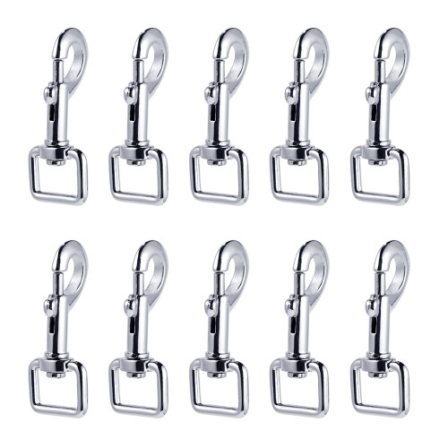 20 Pcs Rotating Snaps Hook Clips Key Holder Pet Collar Traction Rope