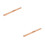 2Pcs Khaki Wooden Tailor Ruler Dual-Scale Sewing and Teaching Tool 10