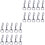 20 Pcs Rotating Snaps Hook Clips Key Holder Pet Collar Traction Rope 3