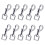 20 Pcs Rotating Snaps Hook Clips Key Holder Pet Collar Traction Rope 8