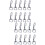 20 Pcs Rotating Snaps Hook Clips Key Holder Pet Collar Traction Rope 7