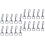 20 Pcs Rotating Snaps Hook Clips Key Holder Pet Collar Traction Rope 4