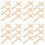 24 Pcs Wooden Rustic Decorations Handheld Small Crosses 7