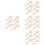 24 Pcs Wooden Rustic Decorations Handheld Small Crosses 8