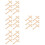 24 Pcs Wooden Rustic Decorations Handheld Small Crosses 9