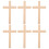 24 Pcs Wooden Rustic Decorations Handheld Small Crosses 2