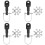 4 Sets Bike Trailer Coupler Hitch Replacement Connector 7