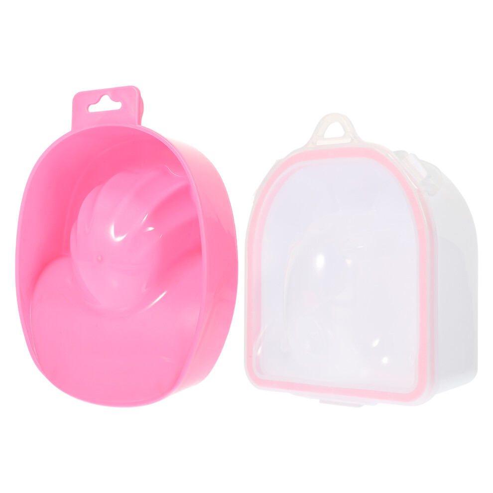 Solustre 2Pcs Practical Manicure Soak Bowls For Nail Art Spa Tools