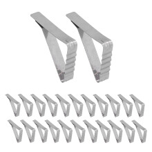 24pcs Stainless Steel Table Cloth Clip for Outdoor Picnic