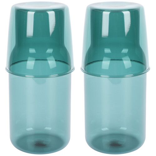 2 Sets Glass Cup Water Kettle Bottle Cup Creative Drinking Supply 1