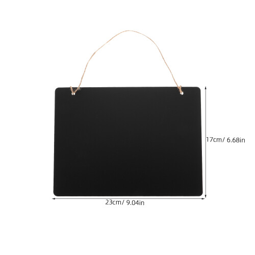 6Pcs Double-Sided Chalkboard Sign With Hanging String 1