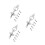3 Sets Coat Buckle Locking Fasteners For Poncho Wind Coat Replacement 9