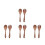 4 Sets Wood Salad Servers For Salad Pasta Dessert Non Scratch 7