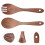 4 Sets Wood Salad Servers For Salad Pasta Dessert Non Scratch 11
