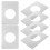 5 Plates For Interior Doors Back Reinforcement Holder 1
