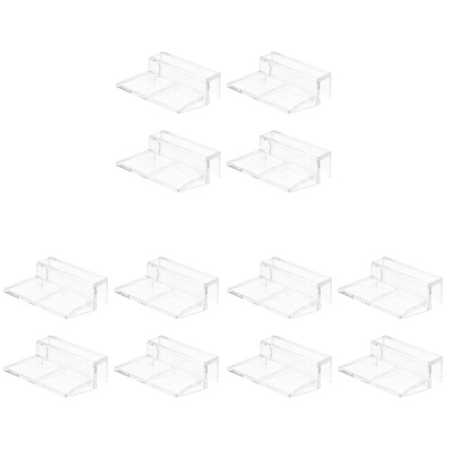 12 Pcs 8mm Aquarium Tank Plastic Clips Glass Cover Holders 2
