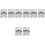8 Pcs Nail Template Metal Stainless Steel Suite 3