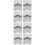 8 Pcs Nail Template Metal Stainless Steel Suite 8