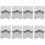 8 Pcs Nail Template Metal Stainless Steel Suite 5