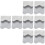 8 Pcs Nail Template Metal Stainless Steel Suite 6