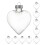 50 Pcs Clear Fillable Plastic Heart Ornaments For Christmas Tree 3