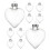 50 Pcs Clear Fillable Plastic Heart Ornaments For Christmas Tree 1