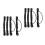 8 Pcs Canoe Accessories Kayak Side Carry Handle Pvc Plastic Ocean 8
