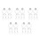 50 Pcs Clear Fillable Plastic Heart Ornaments For Christmas Tree 6