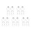 50 Pcs Clear Fillable Plastic Heart Ornaments For Christmas Tree 10