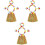3 Sets Beach Themed Party Decorations Seaside Decorative Straw Skirt 5