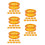 50 Pcs Silicone Finger Protector Rings For Grooming Shears Scissors Yellow 10