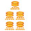 50 Pcs Silicone Finger Protector Rings For Grooming Shears Scissors Yellow 6