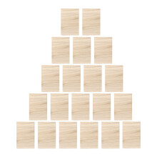 60 Pcs Wooden Taekwondo Breaking Boards For Performance (Khaki)