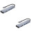 Set Of 2 Type C 6-In-1 Hub Adapter Multifunction 6